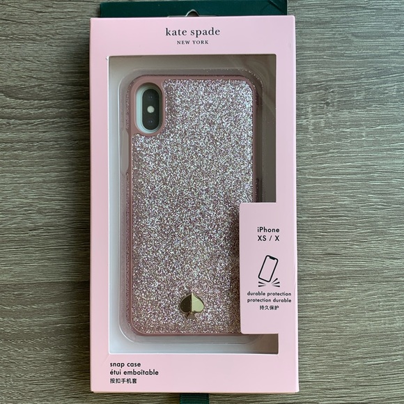 kate spade Other - Kate Spade iPhone XS / X Pink Sparkles
